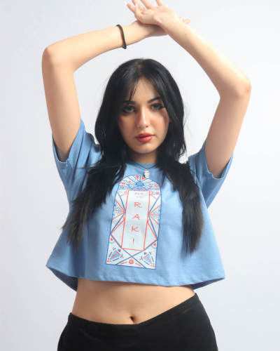 Meraki Light Blue Crop Top-MERAKI